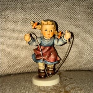 Vintage Girl Figurine with Jump Rope by Goebel